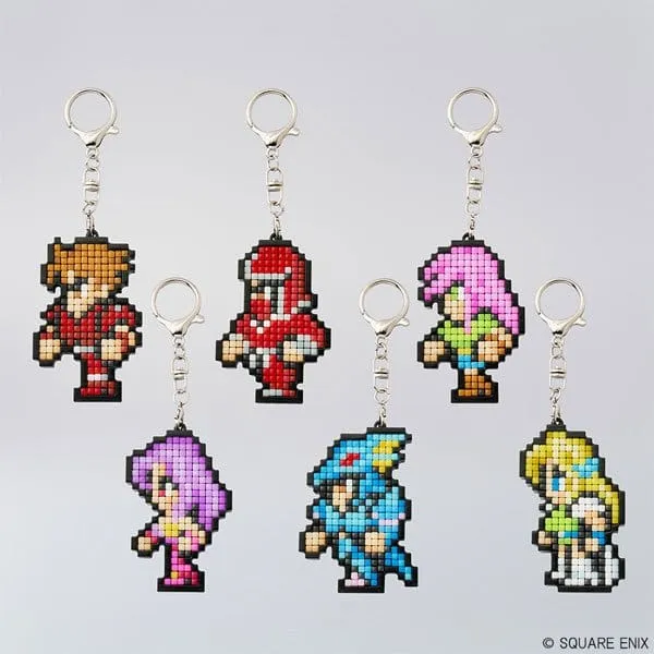 Final Fantasy Pixel Remaster DIY Pixel Art Keychain Collection Vol.2 Blind Box Display (6)